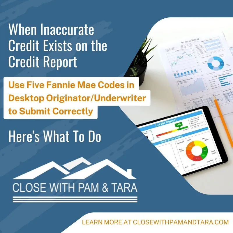 When inaccurate credit exists on the credit report