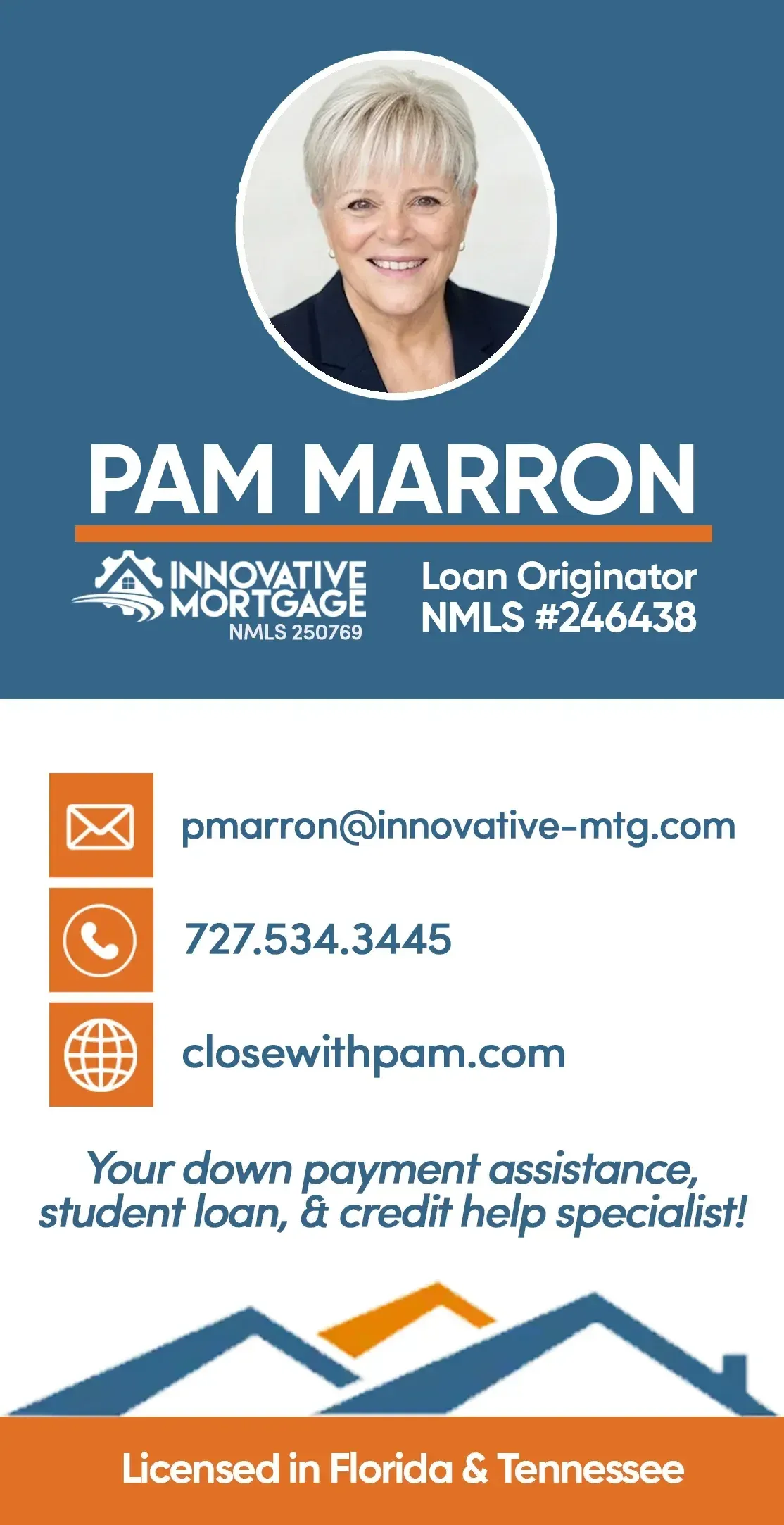 Pam Marron closing with a family